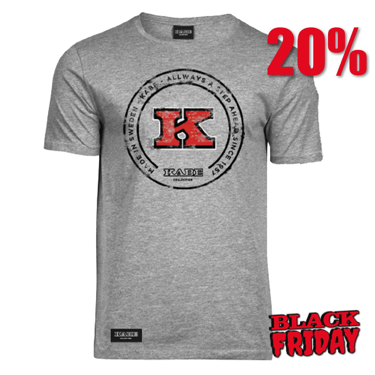 KABE T-SHIRT GREY (UNISEX)