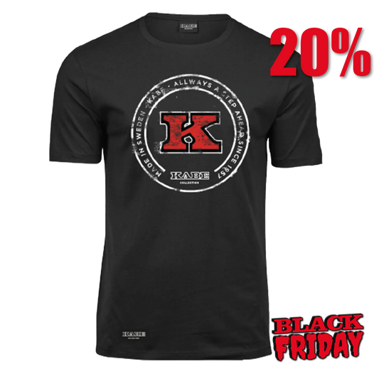 KABE T-PAITA MUSTA (UNISEX)